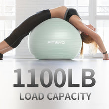 Load image into Gallery viewer, FITMIND_ Extra Thick Exercise Ball Yoga Ball 22in/26in/30in for Workout Pregnancy Stability-green