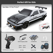 Load image into Gallery viewer, 2.4GHz 1:16 Scale 4WD High Speed Remote Control Cars Vehicle with LED Lights Two Batteries and Drifting Tires