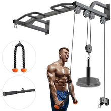 Load image into Gallery viewer, Kipika 48" Cable Pulley System Ceiling Mounted Pull Up Bar