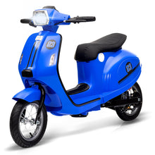 Load image into Gallery viewer, 24V 350W Kids Electric Scooter, 14MPH Ride-On Motorcycle w/Rear Brake & LED Light, for Ages 8-12 (Blue)