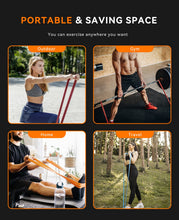 Load image into Gallery viewer, SUNPOW Pull Up Assistance Bands, Set of 3 Heavy Duty Resistance Bands for Men & Women, Natural Latex Exercise Bands for Pull-Up Progression, Home Workout, Strength Training, Mobility & Stretching