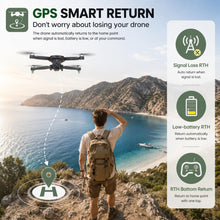 Load image into Gallery viewer, Holy Stone HS175D GPS Drone with 4K Camera for Adults, Under 249g, Foldable RC Quadcopter with Auto Return, 46 Mins Long Flight, Follow Me, Brushless Motor, Circle Fly, Waypoint Fly, Altitude Hold