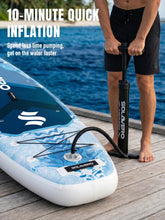 Load image into Gallery viewer, SOLAVERO Inflatable Stand Up Paddle Board, Adventure 11'6" Extra Large SUP with Premium Accessories, Anti-Slip EVA Deck for Adults 550lb Capacity Upgraded Paddleboard for River, Dragon