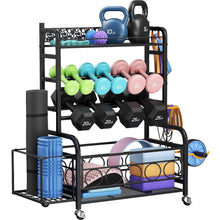 Load image into Gallery viewer, Dumbbell Rack,VOPEAK Weight Rack for Dumbbells Rack Stand only with Wheels