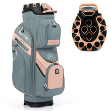 Load image into Gallery viewer, Tangkula Golf Cart Bag with 14-Way Full Length Dividers, Light Pink