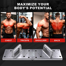 Load image into Gallery viewer, Mochantum Push Up Bar - Heavy-Duty Stainless Steel Pushup Stands with Non-Slip Base, 501LB Capacity, Portable Home Gym Equipment for Strength Training & Floor Workouts,White