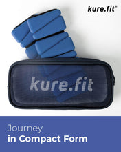 Load image into Gallery viewer, kure.fit Pilates Weight | Wrist & Ankle Weights for Women | Weighted Bangles | 1LB Set of 2-Blue