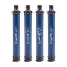 Load image into Gallery viewer, LifeStraw Personal Water Filter for Hiking, Travel and Emergency, Navy, 4 PK