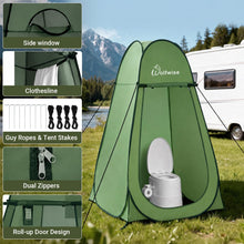 Load image into Gallery viewer, WolfWise Pop Up Shower Tent for Camping Essentials, Compact & Lightweight