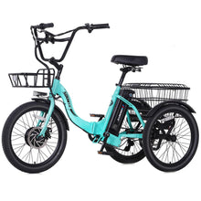 Load image into Gallery viewer, Electric Tricycle for Adults,20" Folding Electric Trike,3 Wheels Electric Bicycle Bikes, 350W Step-Thru