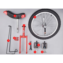 Load image into Gallery viewer, Classic Unicycle, Unicycle for Kids, Mountain Tire Cycling Self Balancing Exercise Bikes Outdoor Sports Fitness Exercise, Blue,24"