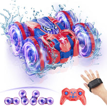 Load image into Gallery viewer, 4WD Waterproof RC Car, 2.4 GHz Amphibious Remote Control Car Remote Control Boat for Kids, 360°Rotation RC Truck Stunt Cars