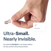 Load image into Gallery viewer, Audien Atom One OTC Hearing Aids - Wireless, Rechargeable, and Comfortable | Clear Sound in a Small, Discreet Design for Seniors & Adults with Hearing Loss