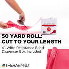 Load image into Gallery viewer, Theraband 11727 Non-Latex Professional Elastic Stretch Band Red, 50yd Length
