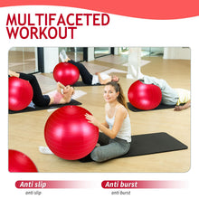 Load image into Gallery viewer, Hungdao 6 Pack 22 Inch Heavy Duty Exercise Balls Inflatable Pregnancy Yoga Pilates -(Red)