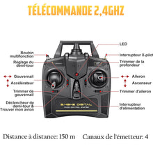 Load image into Gallery viewer, 4 Channel Remote Control Warbird RTF, Brushless Motor 6-axis Gyro 3 Flight Modes, Easy to Fly for Beginners Boys & Adults