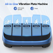 Load image into Gallery viewer, Vibration Plate Exercise Machine - 330lbs Weight Capacity, 120 Speed Levels, Full Body Workout Shake Board for Home Fitness, Toning and Wellness, LED Display, Low Noise Motor