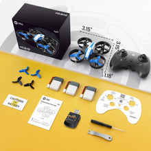 Load image into Gallery viewer, Holy Stone Mini Drone for Kids and Beginners RC Nano Quadcopter Indoor Small Helicopter Plane with Auto Hovering, 3D Flips, Headless Mode and 3 Batteries, Great Gift Toy for Boys and Girls, HS210 Blue