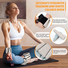 Load image into Gallery viewer, BECOJADDE Ankle Weights Set of 2 (2 lb Each) Adjustable Wrist Weights -Pewter Beige