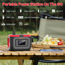 Load image into Gallery viewer, Portable Power Station 120W Outdoor Power Bank Generator with USB C Outlet