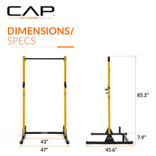 Load image into Gallery viewer, CAP Barbell Power Rack with Pull Up Bar & Attachments - Yellow