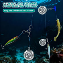 Load image into Gallery viewer, Chiliqi Disc Sinkers Lead Fishing Weight, Coin Sinkers for Saltwater Freshwater Fishing Weight, Surf Fishing Trolling Catfishing Weight Tackle 1oz 2oz 3oz (3oz-24pcs)
