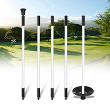 Load image into Gallery viewer, KINGTOP 6 ft White Fiberglass Golf Flagstick, 5-Section, 1 Pack