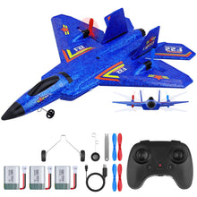 Load image into Gallery viewer, F22 RC Plane, Remote Control Airplane, 2.4Ghz Ultra Long Endurance Raptor RC Fighter Jet Toy Airplanes for Kids Beginners Boys Girls
