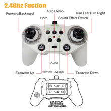 Load image into Gallery viewer, Remote Control Dump Truck Toy for Boys 8-12 Construction Vehicle with Metal Bed 11CH Alloy RC Dump Truck