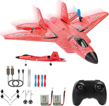 Load image into Gallery viewer, RC Plane, F22 RC Airplane Fighter Ready to Fly, 2.4Ghz 2 Channel Remote Control Plane, RC Airplanes Toy