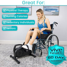 Load image into Gallery viewer, Vive Under Desk Exercise Bike - Black