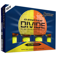 Load image into Gallery viewer, Srixon Q-Star Tour 6 Divide Golf Balls, Yellow/Orange