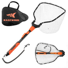 Load image into Gallery viewer, KastKing Titanet Folding Fishing Landing Net, Extends to 32", Silicone