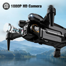 Load image into Gallery viewer, ASFSFQ Drone with Camera 1080P HD, Mini Drone for Beginners Kids Adults, Foldable RC Quadcopter with Stable Hover, Trajectory Flight, One Key Take Off/Land, 2 Batteries, Toys for Boys and Girls (Black)