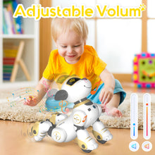 Load image into Gallery viewer, Remote Control Robot Dog Toy for Kids, Programmable Robotic Puppy, Smart Interactive Stunt Robot Dog Toy