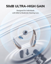 Load image into Gallery viewer, ELEHEAR-Beyond Hearing Aids, Rechargeable Bluetooth OTC Hearing Aids for Seniors with AI Noise Cancellation, Superior Sound Quality Smart, Bluetooth Enabled & App Control, Champagne Gold