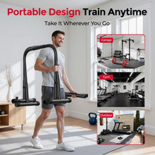 Load image into Gallery viewer, SPORTSROYALS DP1 Dip Station Adjustable Dip Bar - Red