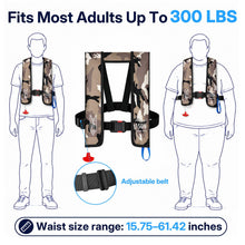 Load image into Gallery viewer, Faxpot Automatic Inflatable PFD Life Jackets for Adults, 33g CO2 Cylinder