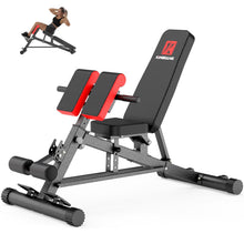 Load image into Gallery viewer, K KiNGKANG Adjustable Weight Bench,Multi-Functional Roman Chair for Full All-in-One Body Workout Hyper Back Extension and Sit up