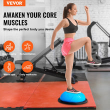 Load image into Gallery viewer, VEVOR 23-inch Half Exercise Ball Trainer, 660 lbs Capacity Balance Ball, Includes Resistance Bands - Particle Blue