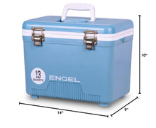 Load image into Gallery viewer, Engel UC13 13qt Leak-Proof, Air Tight, Drybox Cooler and Small Hard Shell Lunchbox for Men and Women in Artic Blue
