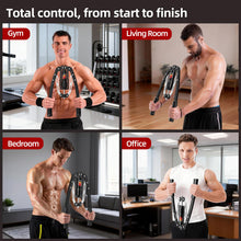 Load image into Gallery viewer, SoftGym Twister Arm Chest Trainer Exerciser Workout Equipment,Adjustable 22-470lbs Hydraulic Power- Black