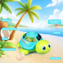Load image into Gallery viewer, Multi-Age Educational Bundle: Egg-Laying Musical Turtle Baby Toy with Lights & Sounds for Tummy Time + 5-in-1