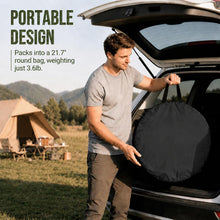 Load image into Gallery viewer, Wolfwise Pop Up Shower Tent for Camping Essentials, Portable Instant Changing Tent with Ventilation Window & Carry Bag, Privacy Dressing Room Bathroom Toilet for Beach & Outdoor, Spacious, Black
