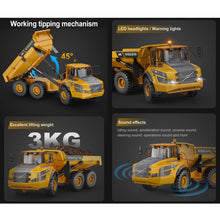 Load image into Gallery viewer, 23IN Super Large 1/20 RC Dump Truck, 12CH Electric Remote Control Transport Vehicle Engineering Vehicle Model