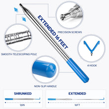 Load image into Gallery viewer, Maxgigi 4-in-1 Disc Golf Retriever Pole - 16-ft Telescopic Stainless Steel