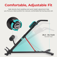 Load image into Gallery viewer, Sunny Health & Fitness Hyperextension Roman Chair with Dip Station - SF-BH620062, Black