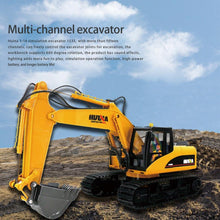Load image into Gallery viewer, RC Construction Vehicles, HUI-NA 1535-1 1/14 Scale 2.4GHz RC 15CH Excavator Grill Grabber Model, Powered Construction Vehicles Toys