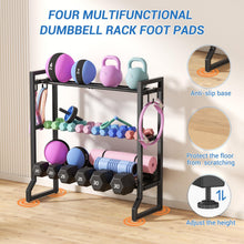 Load image into Gallery viewer, VOPEAK 3-Tier Adjustable Dumbbell Rack, 31-Inch Weight Rack ,400LB Capacity (Rack Only)