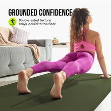 Load image into Gallery viewer, Gogokiwi Extra Wide Yoga Mat for Men Women (72"L x 36"W) Non Slip Fitness & Exercise Mat with Alignment Marks for Yoga, Pilates, Floor Workouts (Olive Green, Standard (1/4 inch Thick))